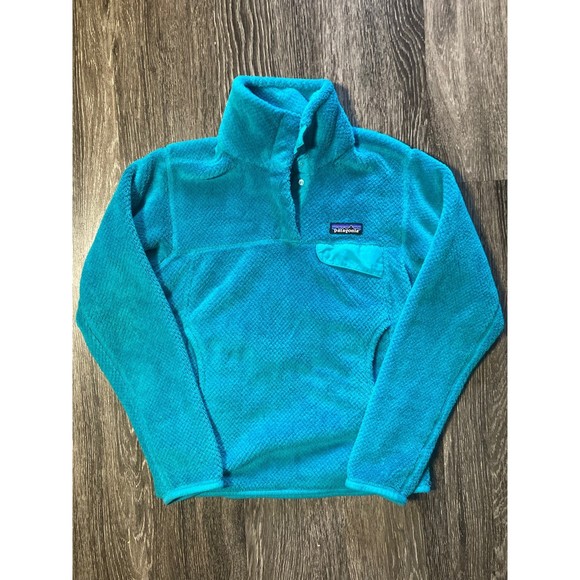 Patagonia jacket‎ women size XXS Teal Blue pullover - Picture 1 of 10